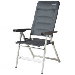 Duckdalf Brillante 8800 campingstol med högt ryggstöd och liten packstorlek. Integrerade värmeslingor i både rygg och sittdel.