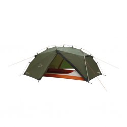 Easy Camp Rago 2, ett billigt 2-personers familjetält med ett mörkt sovrum .